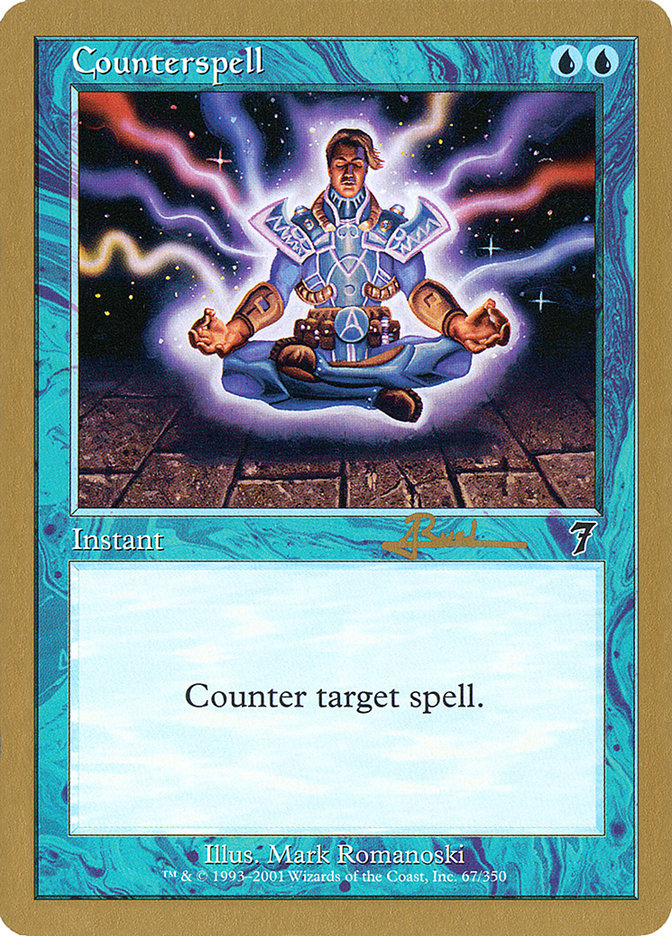 Counterspell (Antoine Ruel) (7ED) [World Championship Decks 2001] | Game Haven TX