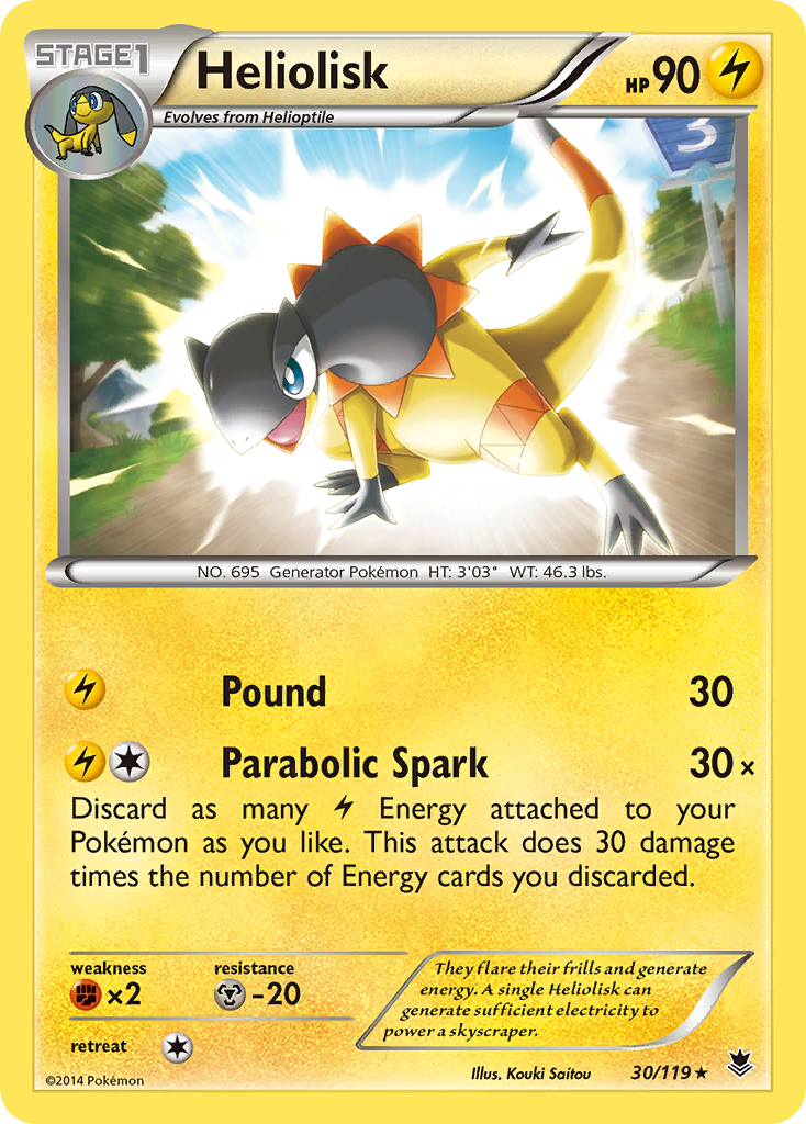 Heliolisk (30/119) [XY: Phantom Forces] | Game Haven TX