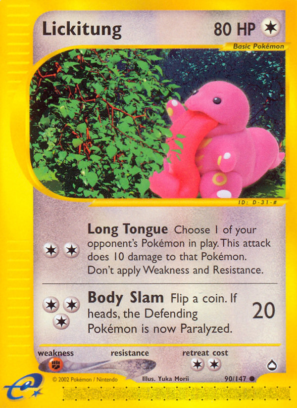 Lickitung (90/147) [Aquapolis] | Game Haven TX