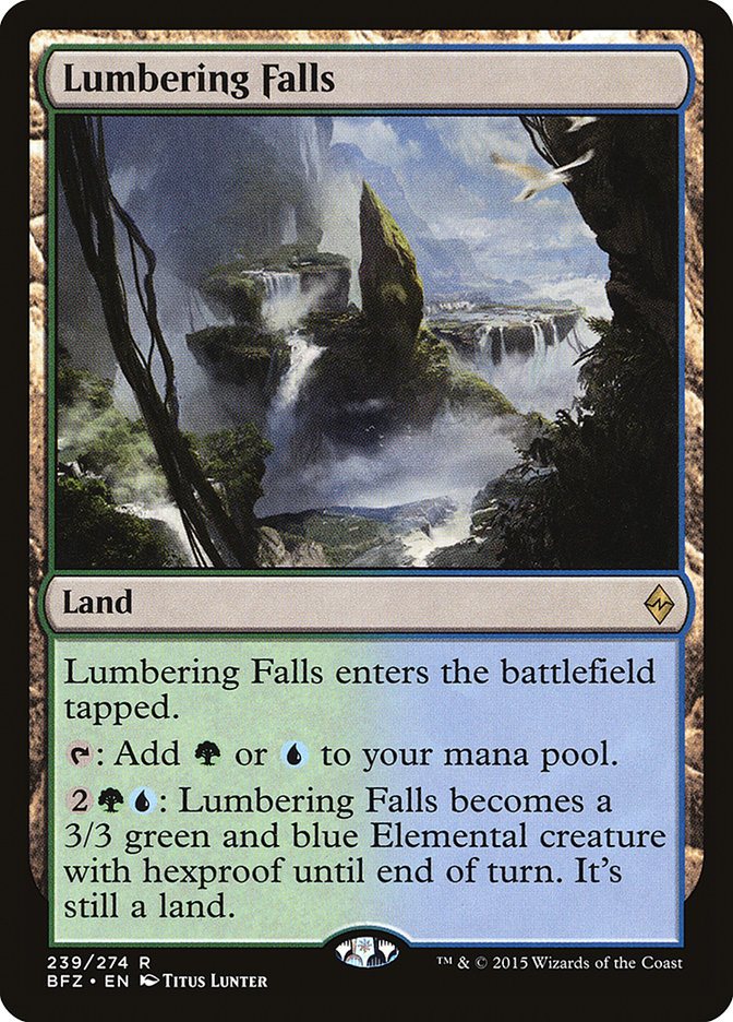 Lumbering Falls [Battle for Zendikar] | Game Haven TX