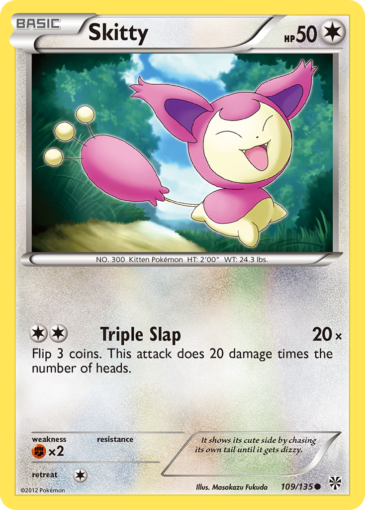 Skitty (109/135) [Black & White: Plasma Storm] | Game Haven TX