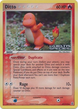 Ditto (37/113) (Stamped) [EX: Delta Species] | Game Haven TX