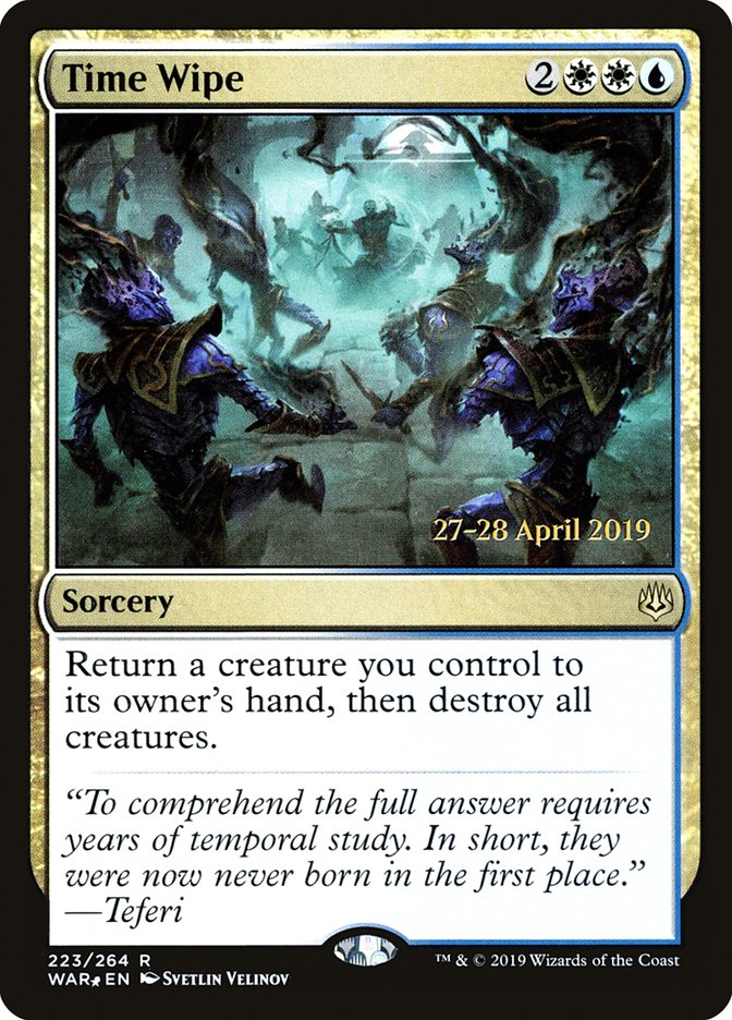 Time Wipe [War of the Spark Promos] | Game Haven TX