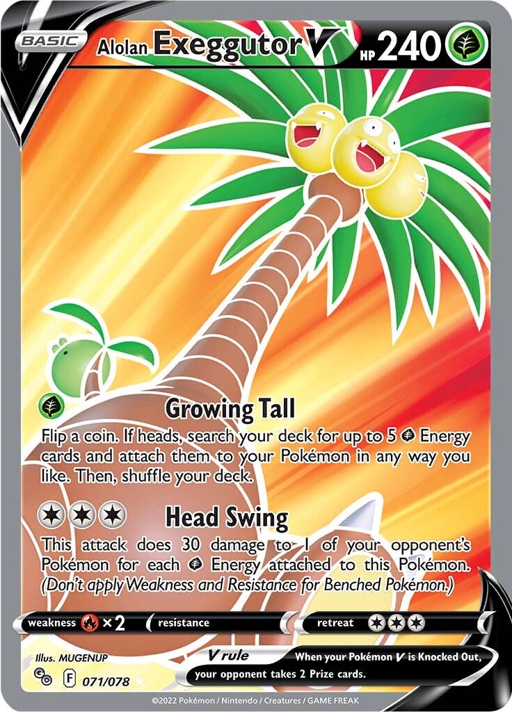 Alolan Exeggutor V (071/078) [Pokémon GO] | Game Haven TX
