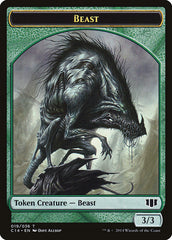 Elemental // Beast (019/036) Double-sided Token [Commander 2014 Tokens] | Game Haven TX