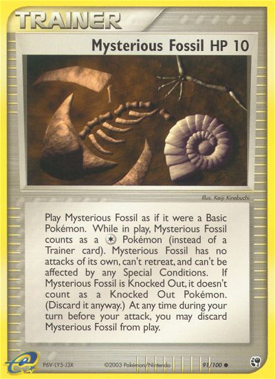 Mysterious Fossil (91/100) [EX: Sandstorm] | Game Haven TX