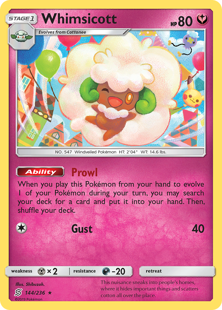 Whimsicott (144/236) [Sun & Moon: Unified Minds] | Game Haven TX