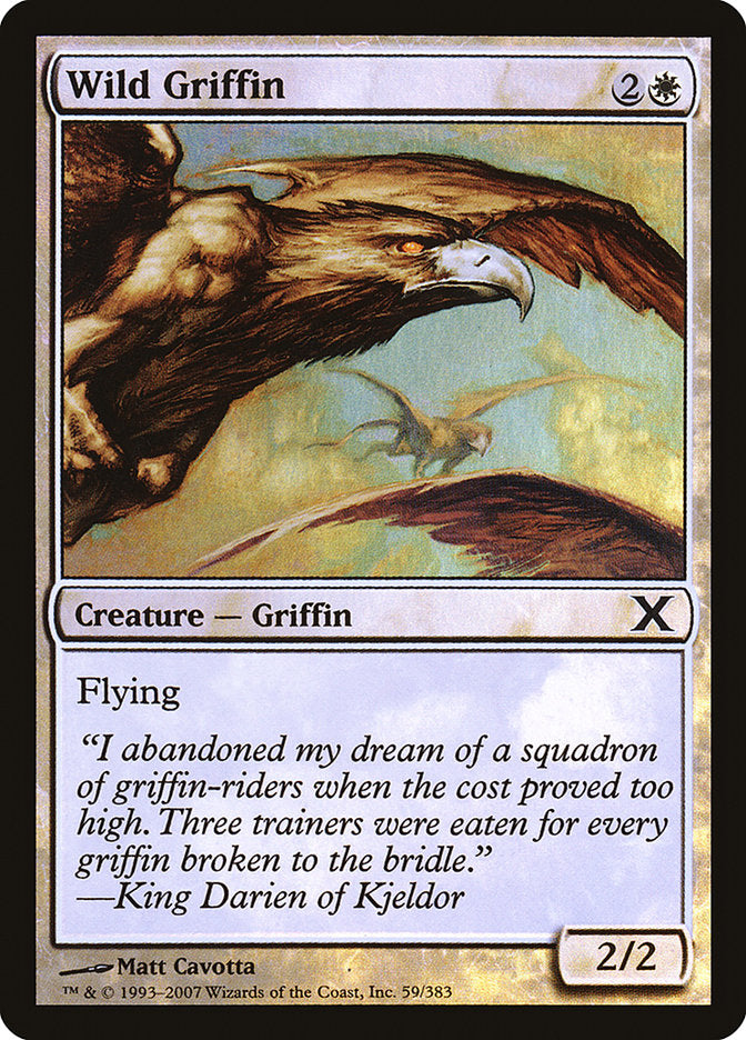 Wild Griffin (Premium Foil) [Tenth Edition] | Game Haven TX