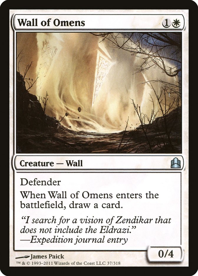 Wall of Omens [Commander 2011] | Game Haven TX