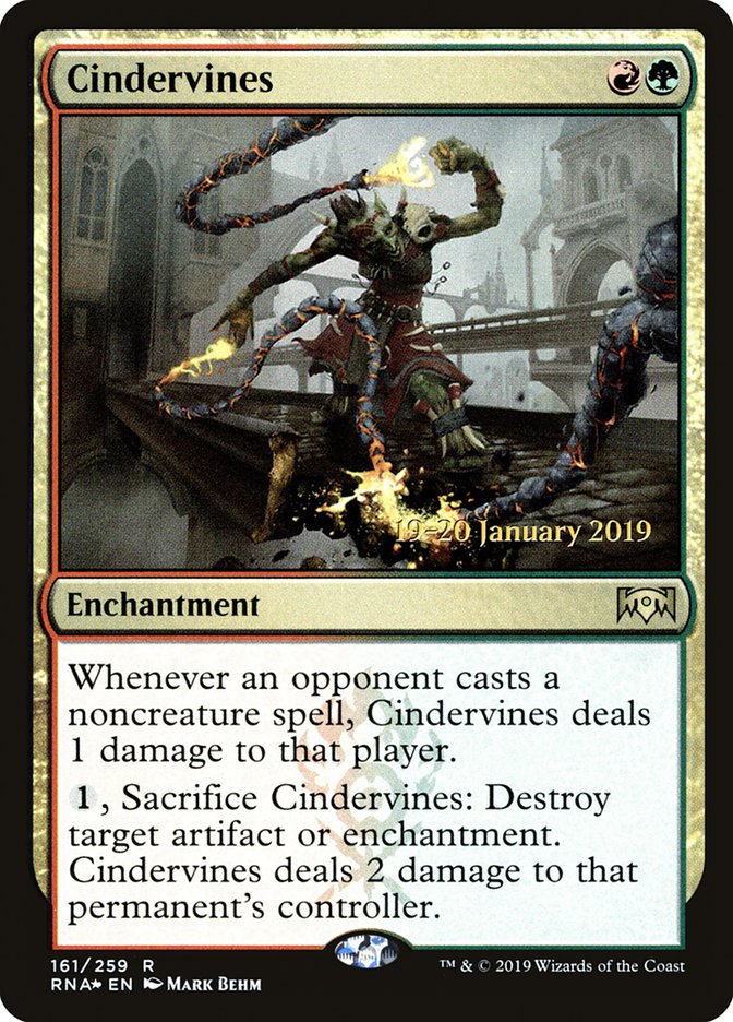 Cindervines [Ravnica Allegiance Promos] | Game Haven TX