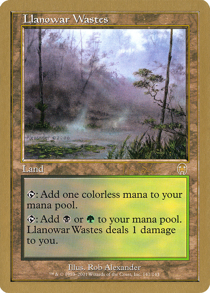 Llanowar Wastes (Jan Tomcani) [World Championship Decks 2001] | Game Haven TX