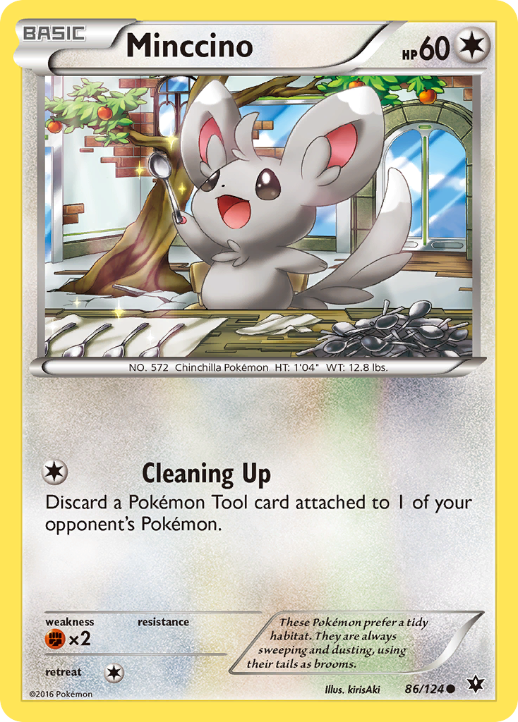 Minccino (86/124) [XY: Fates Collide] | Game Haven TX