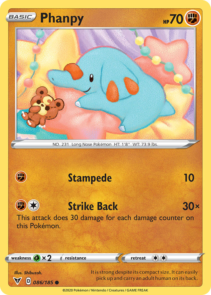 Phanpy (086/185) [Sword & Shield: Vivid Voltage] | Game Haven TX