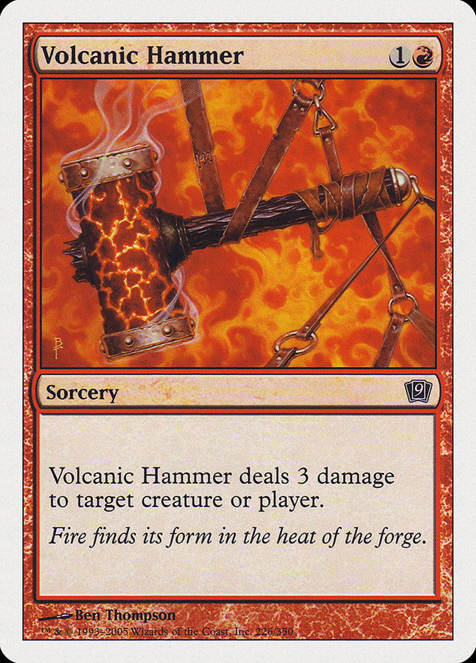 Volcanic Hammer [Ninth Edition] | Game Haven TX