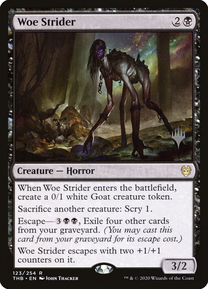 Woe Strider (Promo Pack) [Theros Beyond Death Promos] | Game Haven TX