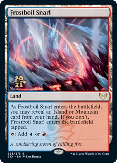 Frostboil Snarl (Prerelease) [Strixhaven: School of Mages Prerelease Promos] | Game Haven TX