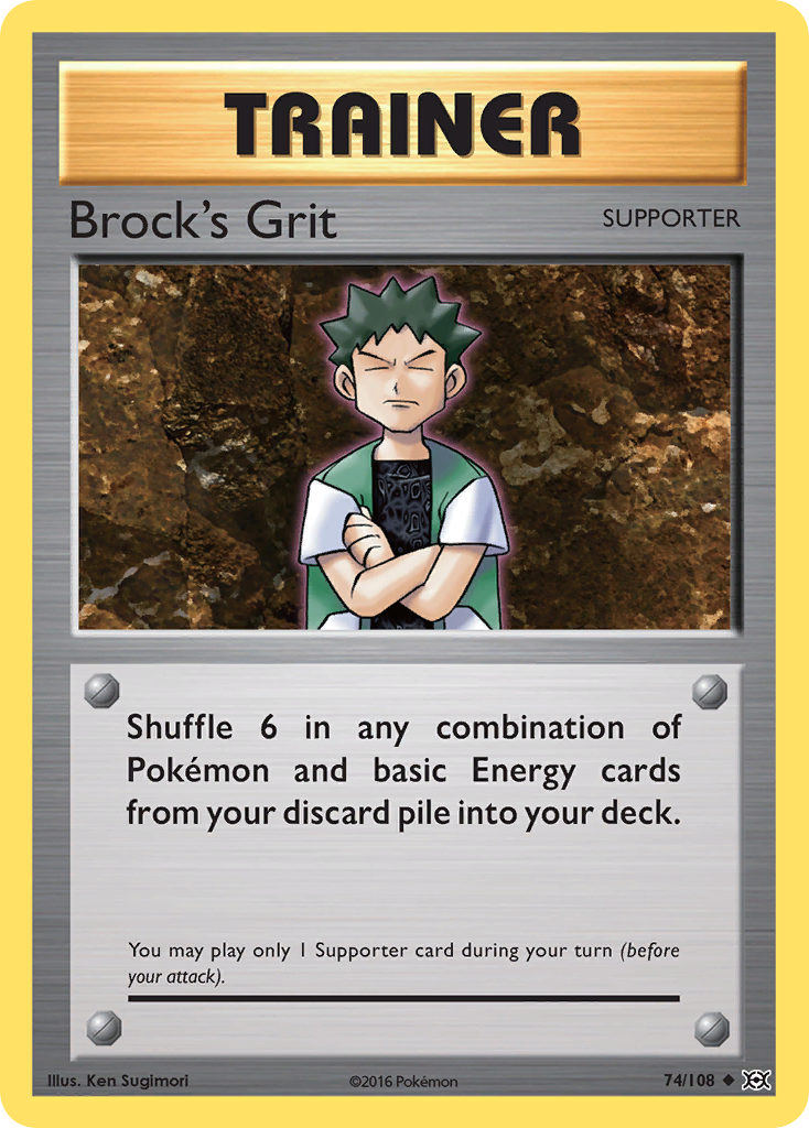 Brock's Grit (74/108) [XY: Evolutions] | Game Haven TX