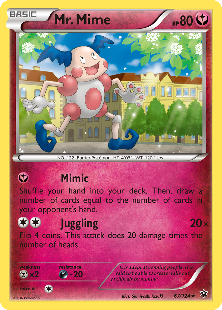 Mr. Mime (67/124) [XY: Fates Collide] | Game Haven TX