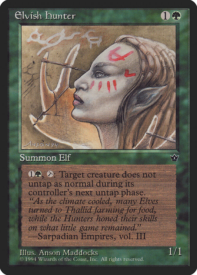 Elvish Hunter (Anson Maddocks) [Fallen Empires] | Game Haven TX