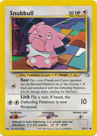 Snubbull (74/111) [Neo Genesis Unlimited] | Game Haven TX