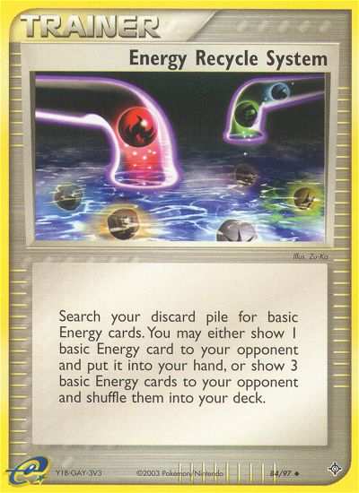 Energy Recycle System (84/97) [EX: Dragon] | Game Haven TX