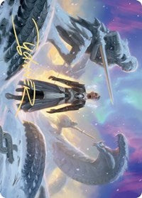 Search for Glory Art Card (Gold-Stamped Signature) [Kaldheim: Art Series] | Game Haven TX