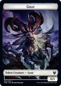 Goat // Human Soldier Double-sided Token [Theros Beyond Death Tokens] | Game Haven TX