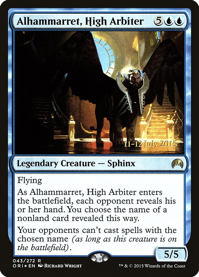Alhammarret, High Arbiter [Magic Origins Promos] | Game Haven TX