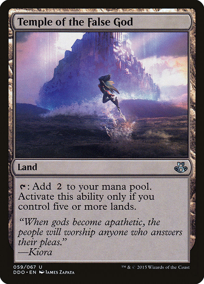 Temple of the False God [Duel Decks: Elspeth vs. Kiora] | Game Haven TX