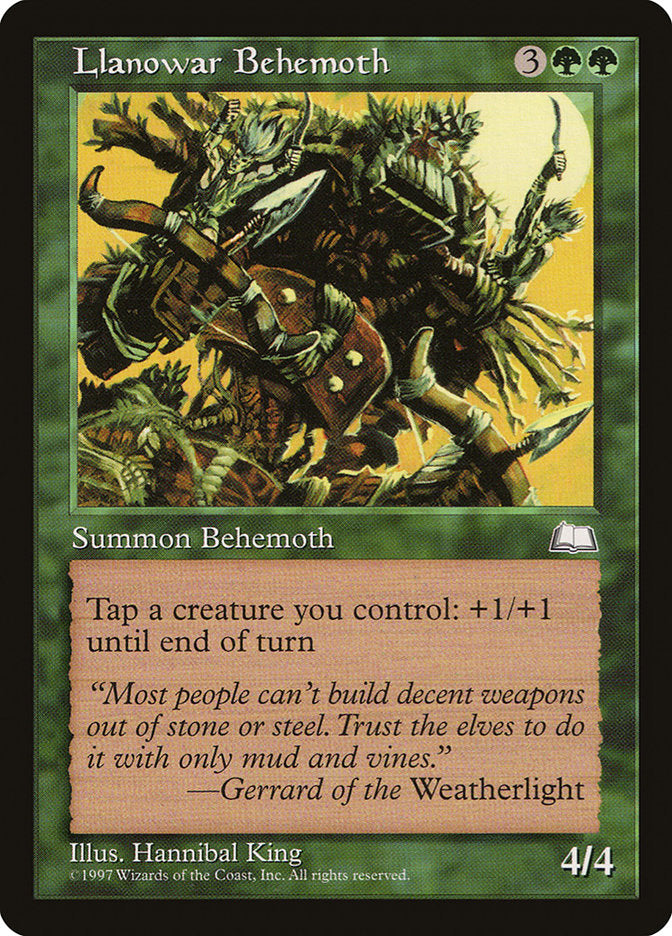 Llanowar Behemoth [Weatherlight] | Game Haven TX