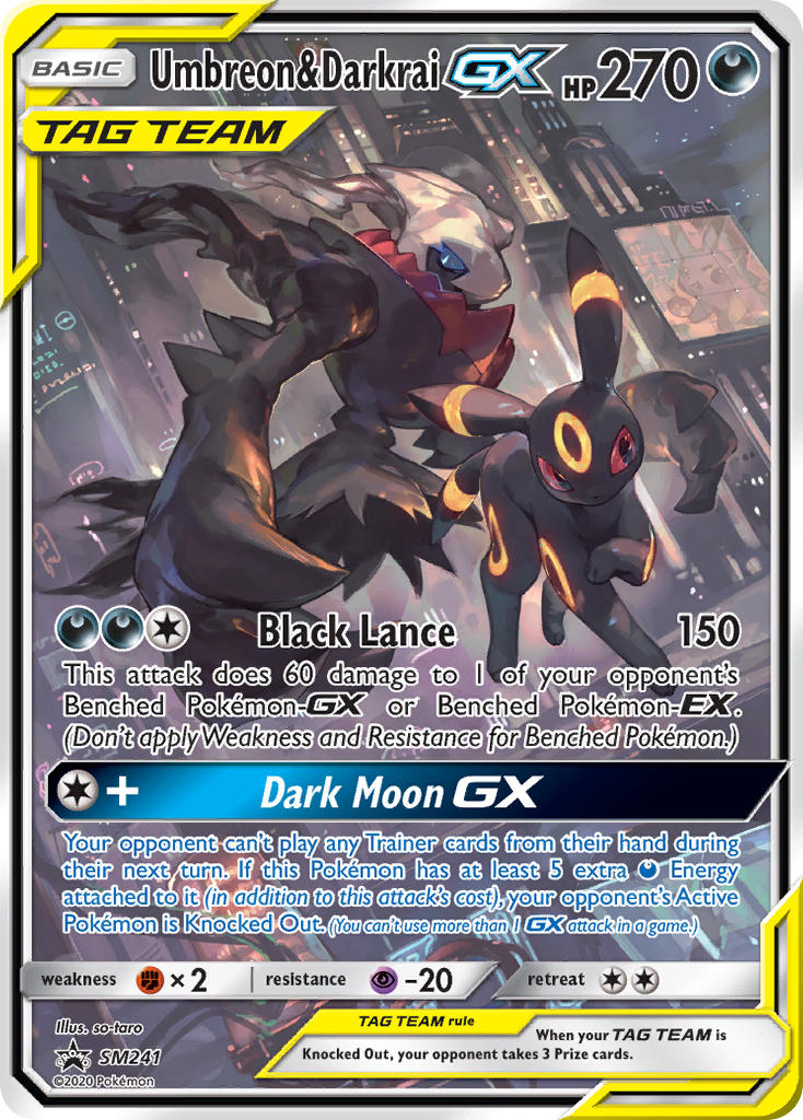 Umbreon & Darkrai GX (SM241) [Sun & Moon: Black Star Promos] | Game Haven TX
