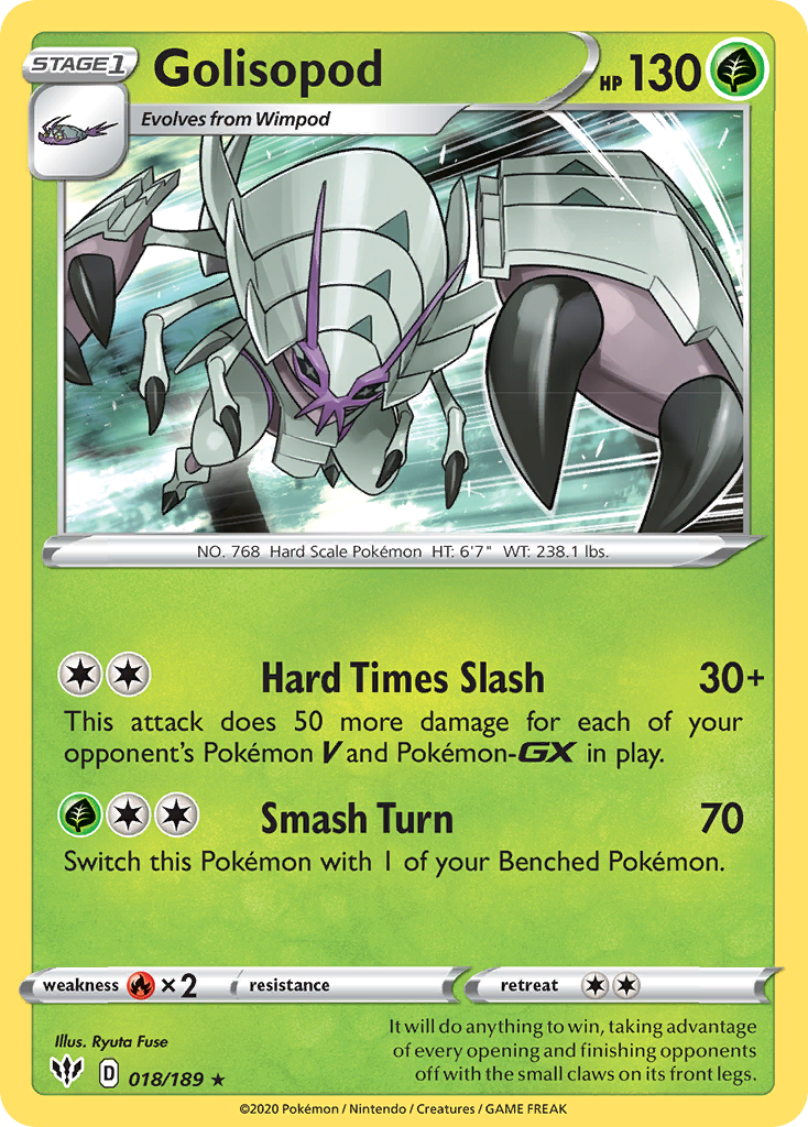 Golisopod (018/189) [Sword & Shield: Darkness Ablaze] | Game Haven TX