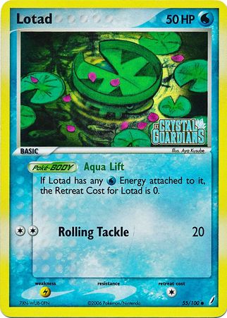 Lotad (55/100) (Stamped) [EX: Crystal Guardians] | Game Haven TX