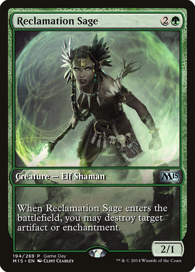 Reclamation Sage [Magic 2015 Promos] | Game Haven TX