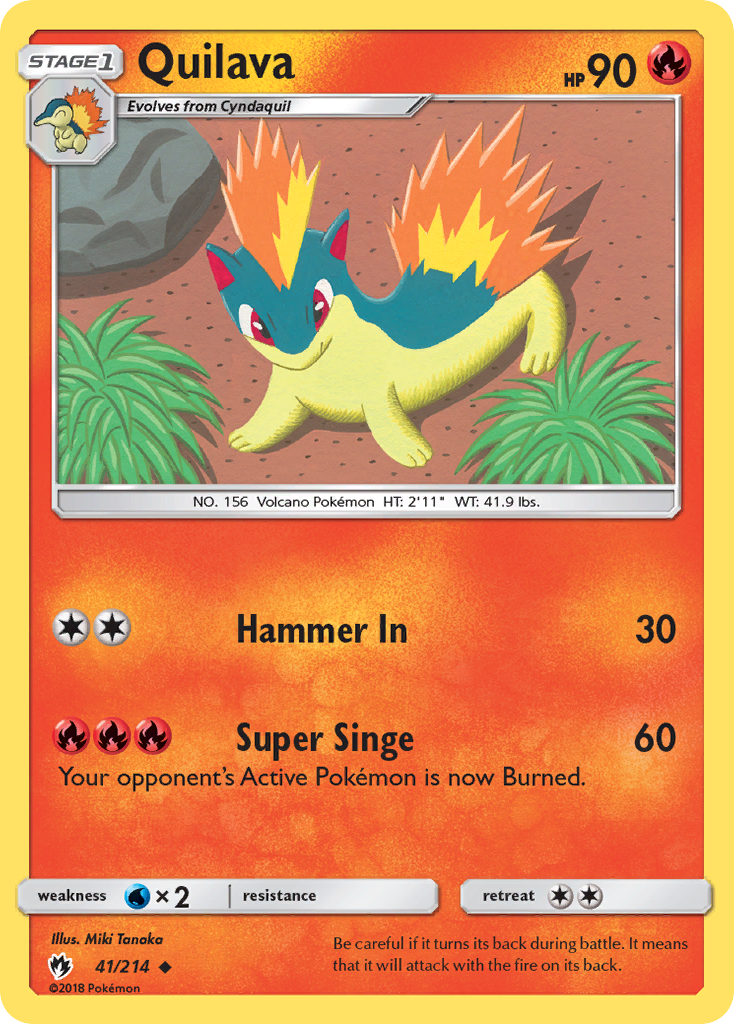 Quilava (41/214) [Sun & Moon: Lost Thunder] | Game Haven TX
