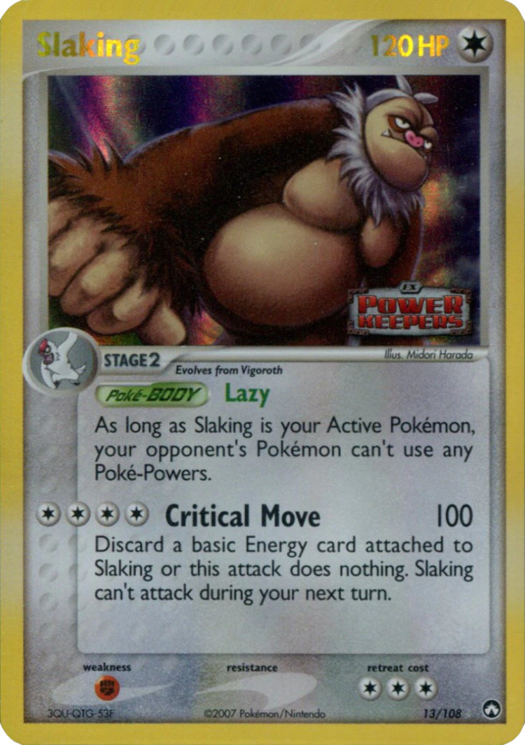 Slaking (13/108) (Stamped) [EX: Power Keepers] | Game Haven TX
