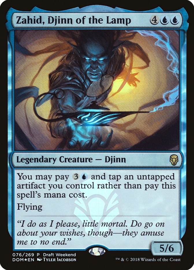Zahid, Djinn of the Lamp [Dominaria Promos] | Game Haven TX