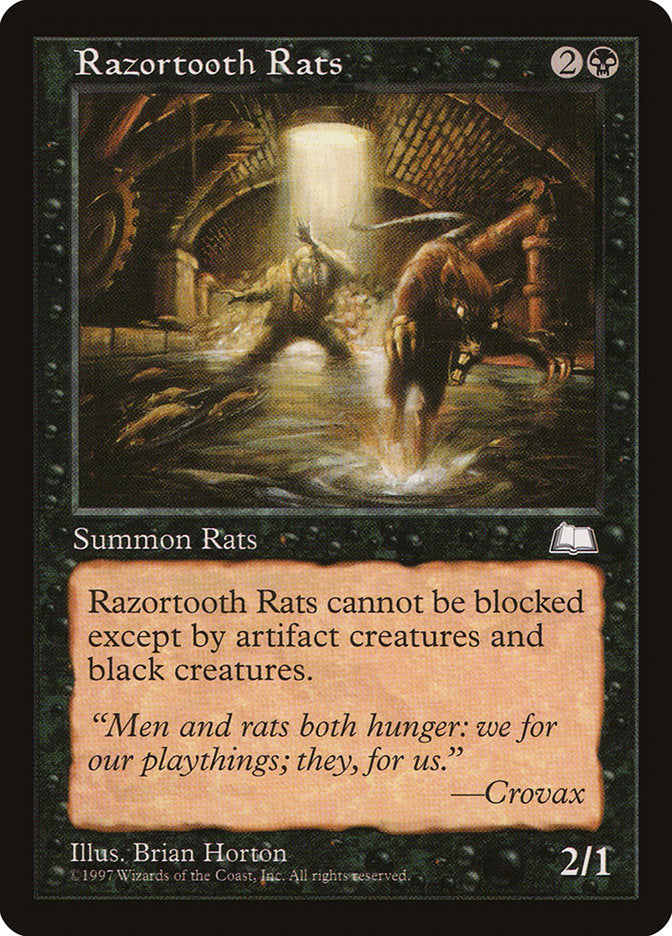 Razortooth Rats [Weatherlight] | Game Haven TX