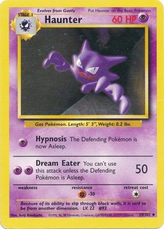 Haunter (29/102) [Base Set Unlimited] | Game Haven TX