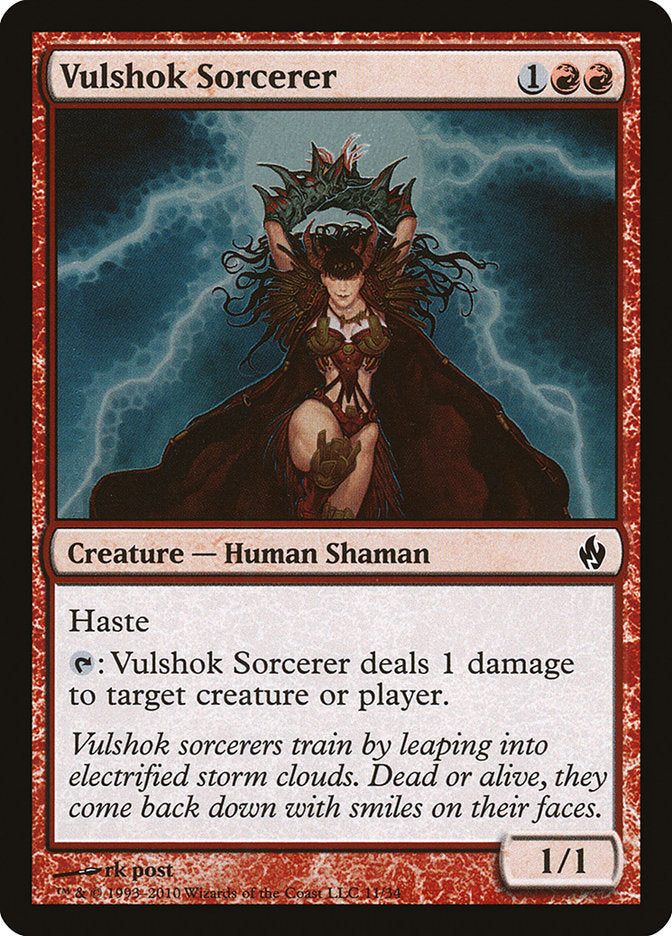 Vulshok Sorcerer [Premium Deck Series: Fire and Lightning] | Game Haven TX