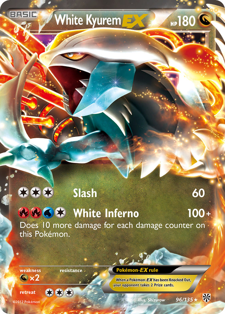 White Kyurem EX (96/135) [Black & White: Plasma Storm] | Game Haven TX