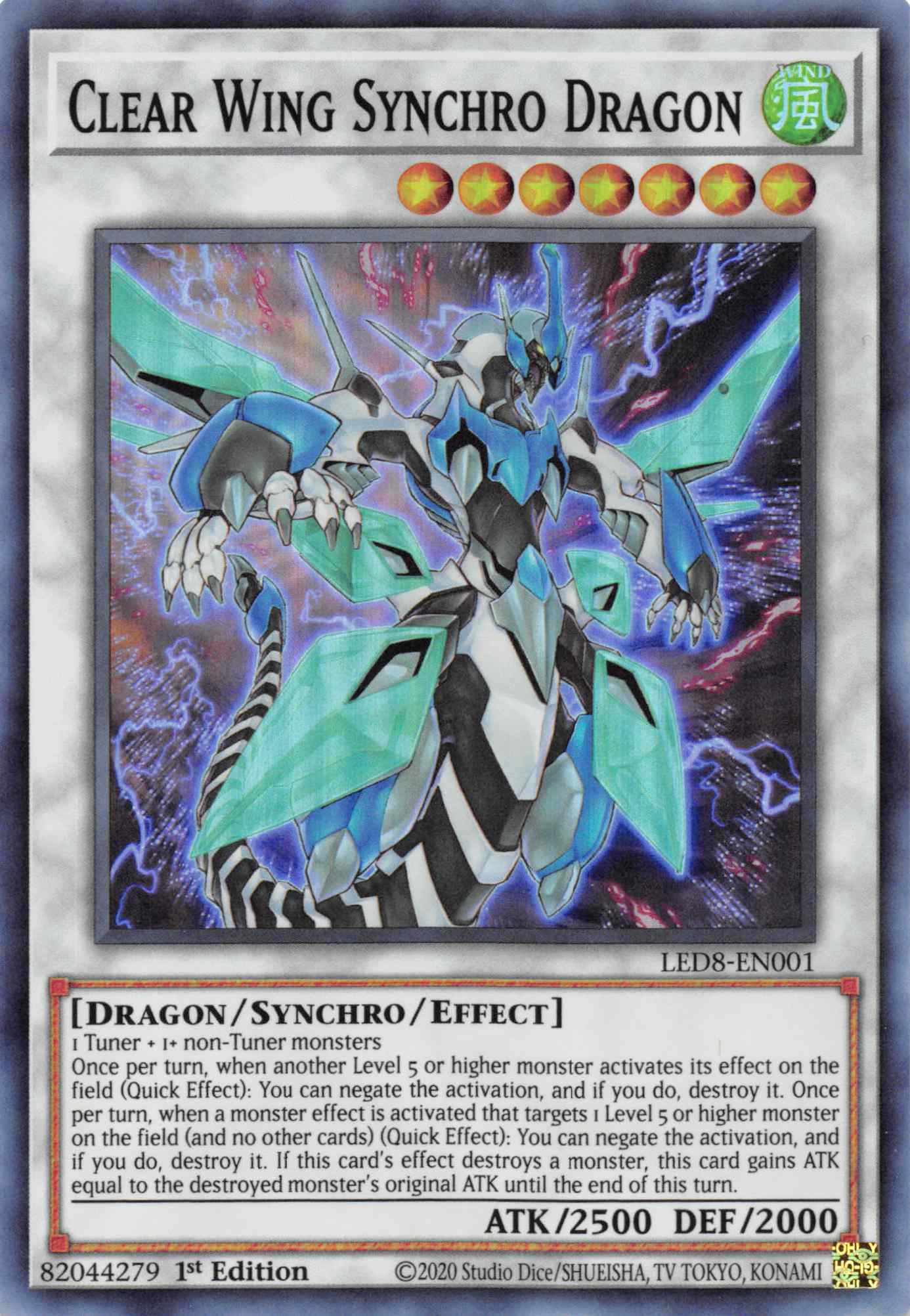 Clear Wing Synchro Dragon [LED8-EN001] Super Rare | Game Haven TX