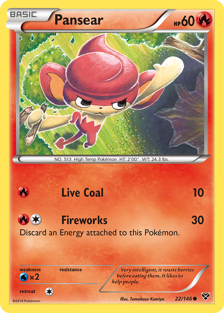 Pansear (22/146) [XY: Base Set] | Game Haven TX