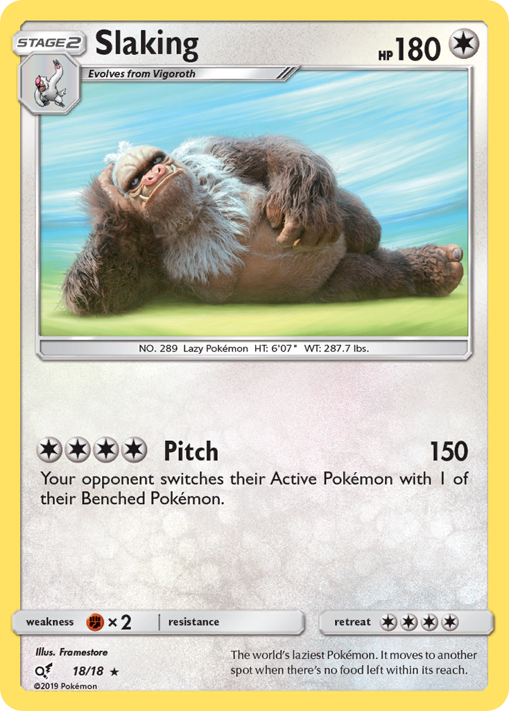 Slaking (18/18) [Sun & Moon: Detective Pikachu] | Game Haven TX