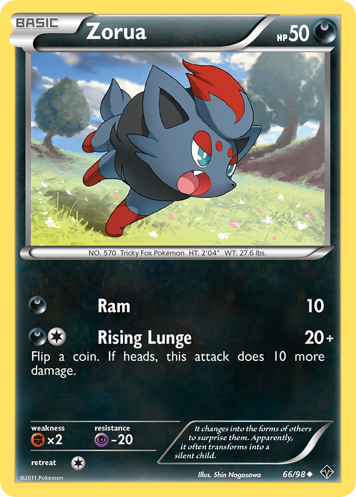 Zorua (66/98) [Black & White: Emerging Powers] | Game Haven TX