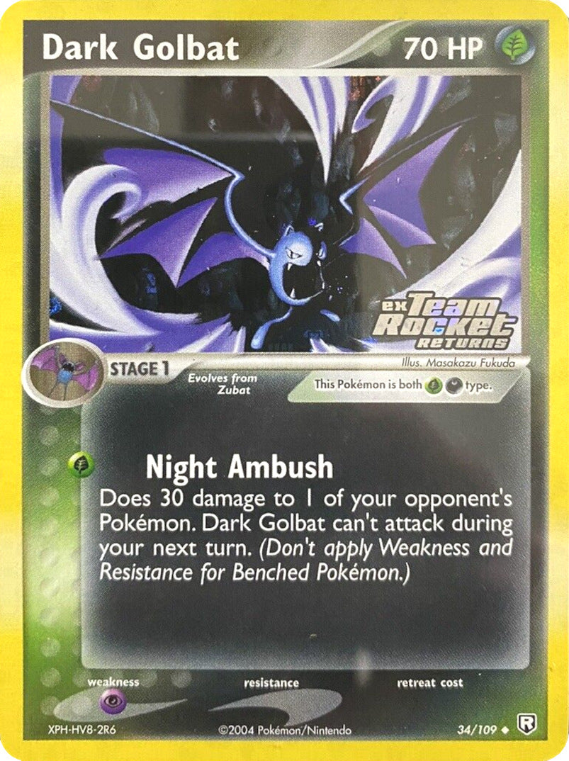 Dark Golbat (34/109) (Stamped) [EX: Team Rocket Returns] | Game Haven TX