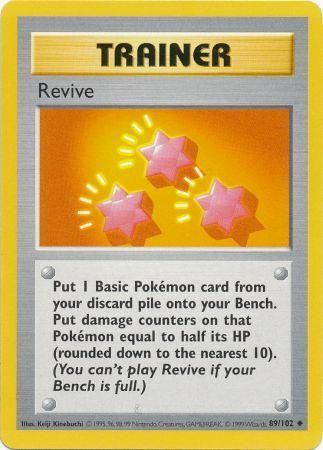 Revive (89/102) [Base Set Shadowless Unlimited] | Game Haven TX