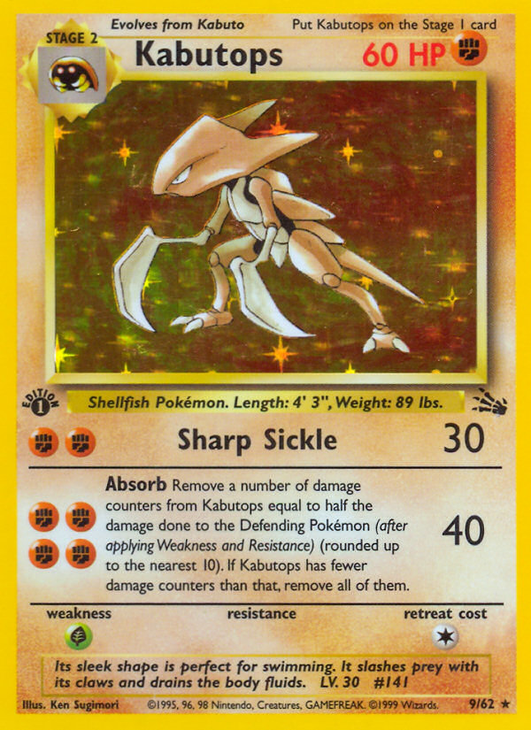 Kabutops (9/62) [Fossil 1st Edition] | Game Haven TX