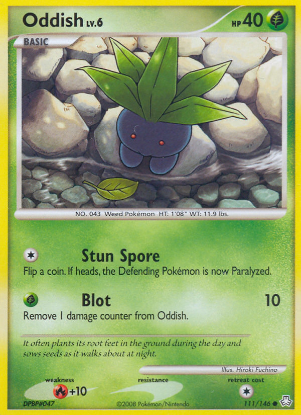 Oddish (111/146) [Diamond & Pearl: Legends Awakened] | Game Haven TX