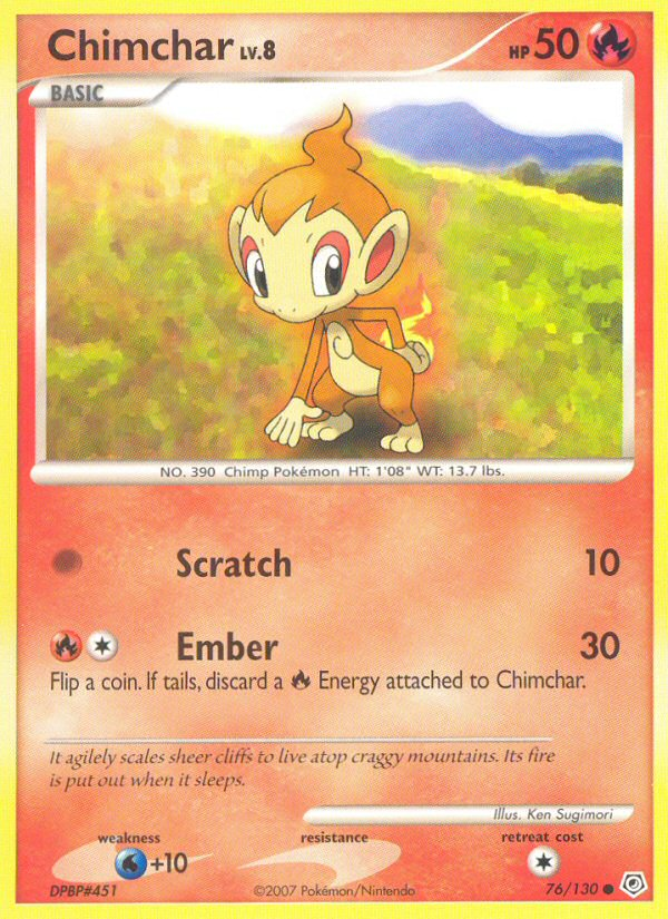 Chimchar (76/130) [Diamond & Pearl: Base Set] | Game Haven TX